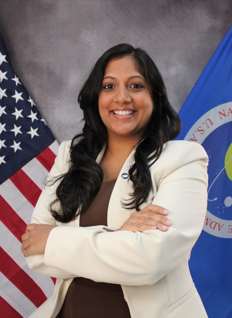Official photo of Laura Poliah, lead, Orion Test Execution at NASA's Kennedy Space Center.