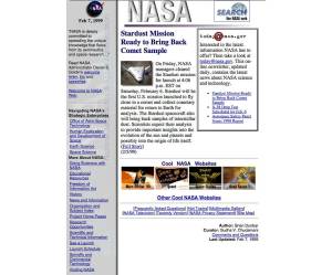 NASA Home Page, 1994-97