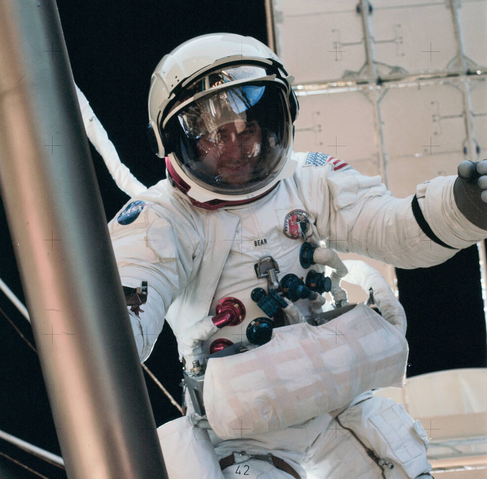 Skylab 3 astronaut Alan L. Bean during the third and final spacewalk of the mission