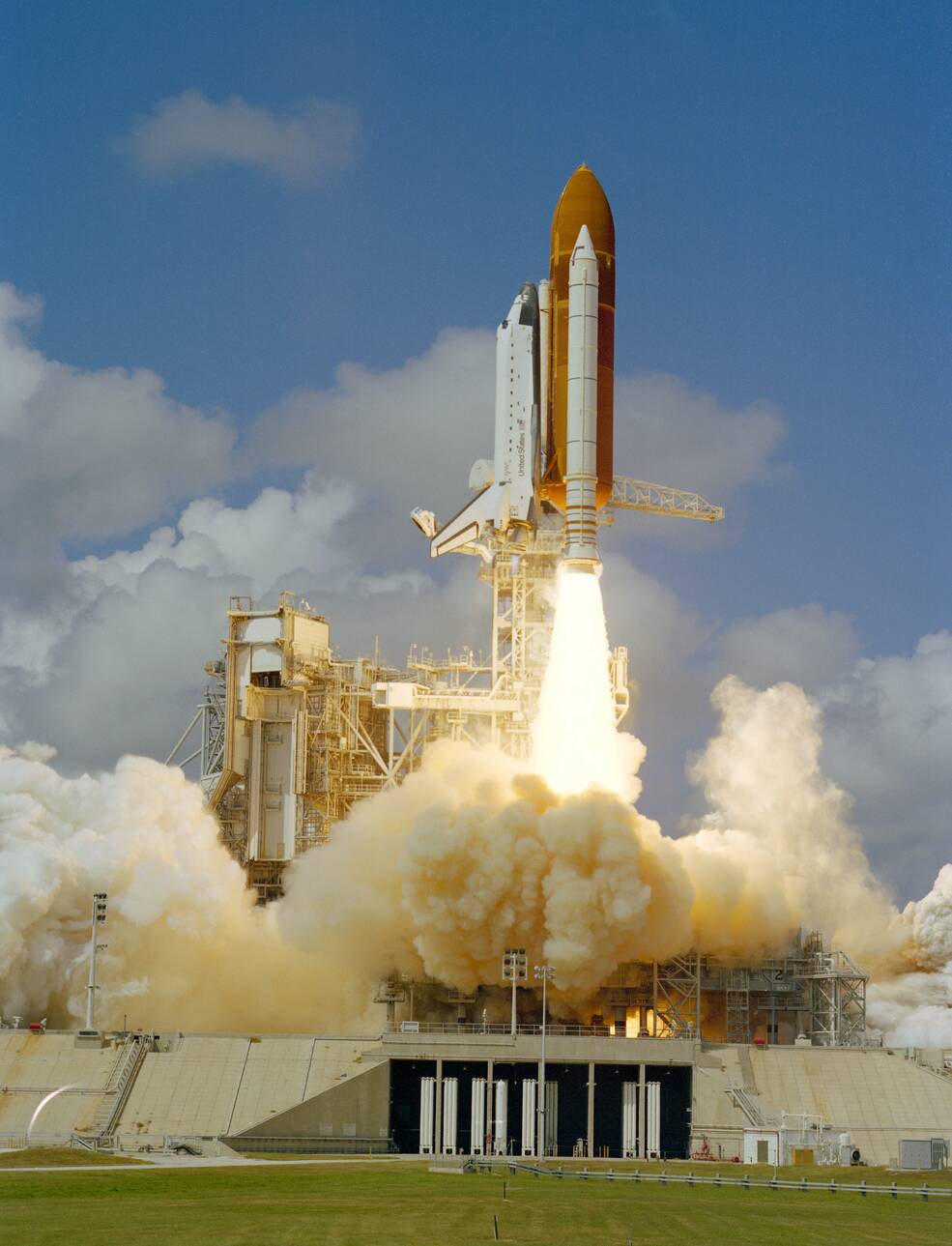 Launch of STS-26 from Launch Pad 39B