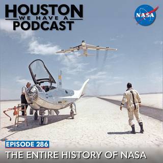 Houston We Have a Podcast: Ep. 286: The Entire History of NASA NASA research pilot Bill Dana takes a moment to watch NASA's NB-52B cruise overhead after a research flight in the HL-10.