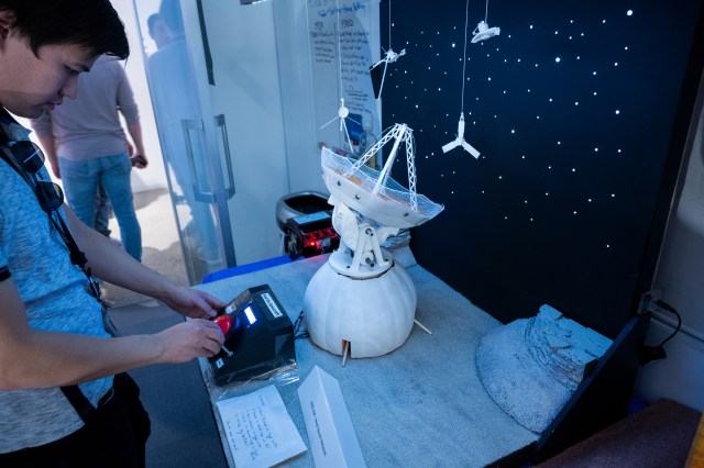 A display at the annual pumpkin-carving contest at NASA’s Jet Propulsion Laboratory