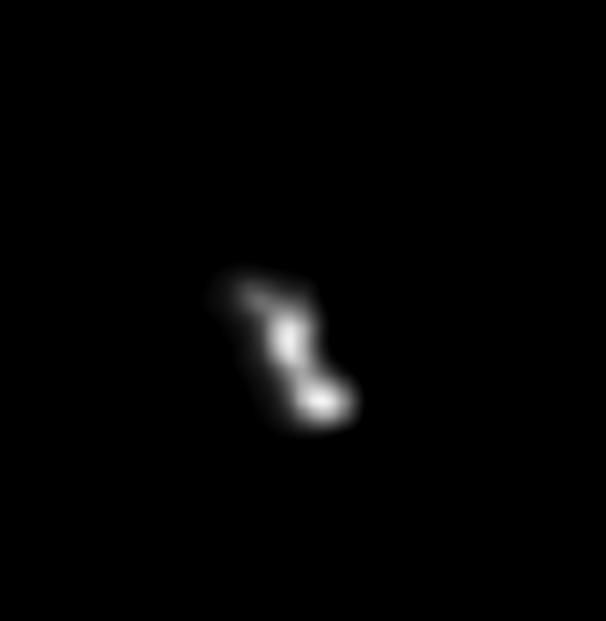 Blurry image of asteroid 9969 Braille