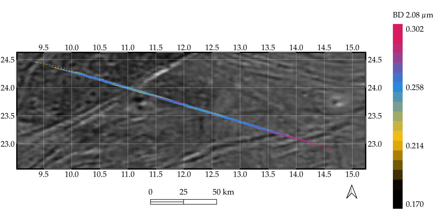 Dados processados do espectrômetro Jovian InfraRed Auroral Mapper