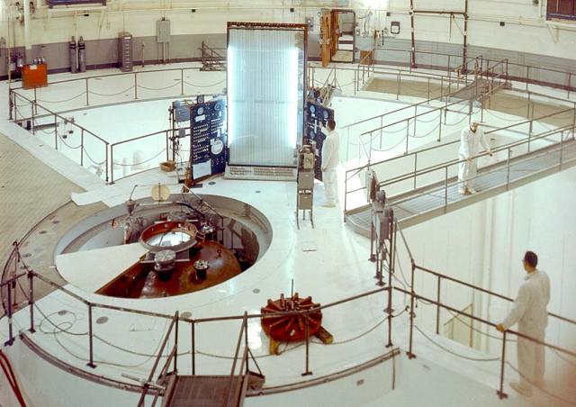 Interior of reactor containment vessel.