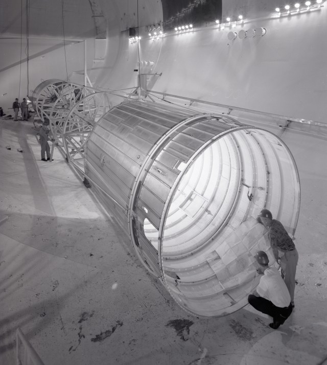 Large test article in chamber.