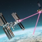 NASA’s ILLUMA-T payload communicating with LCRD over laser signals