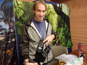 Ross Brockwell, CHAPEA Mission 1 flight engineer, celebrates his birthday inside the habitat.