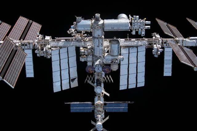 The International Space Station as seen from space on Nov. 8, 2021.