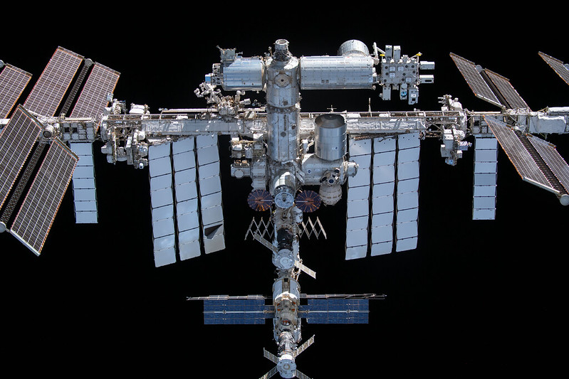 The International Space Station as seen from space