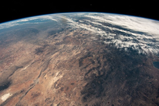 The southern portion of the Sonoran Desert in Mexico is pictured from the International Space Station as it orbited 257 miles above.