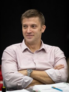 NASA astronaut and SpaceX Crew-8 Commander Matthew Dominick is pictured during a training session at NASA's Johnson Space Center in Houston, Texas.