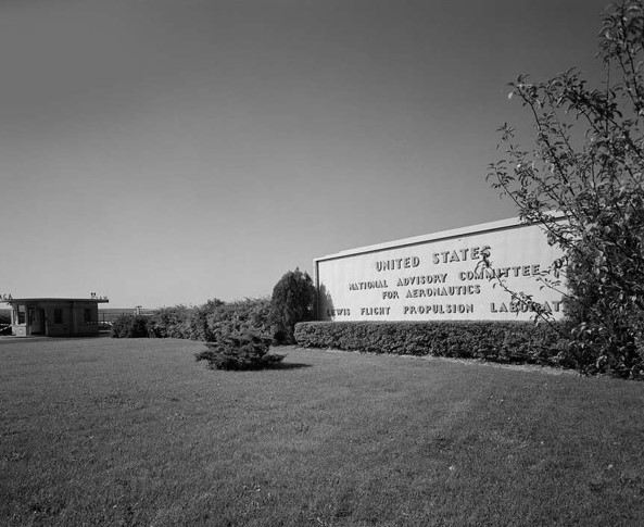 The entrance sign to NACA’s Lewis Flight Propulsion Laboratory