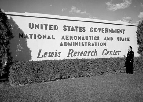 The entrance sign to the renamed NASA Lewis Research Center