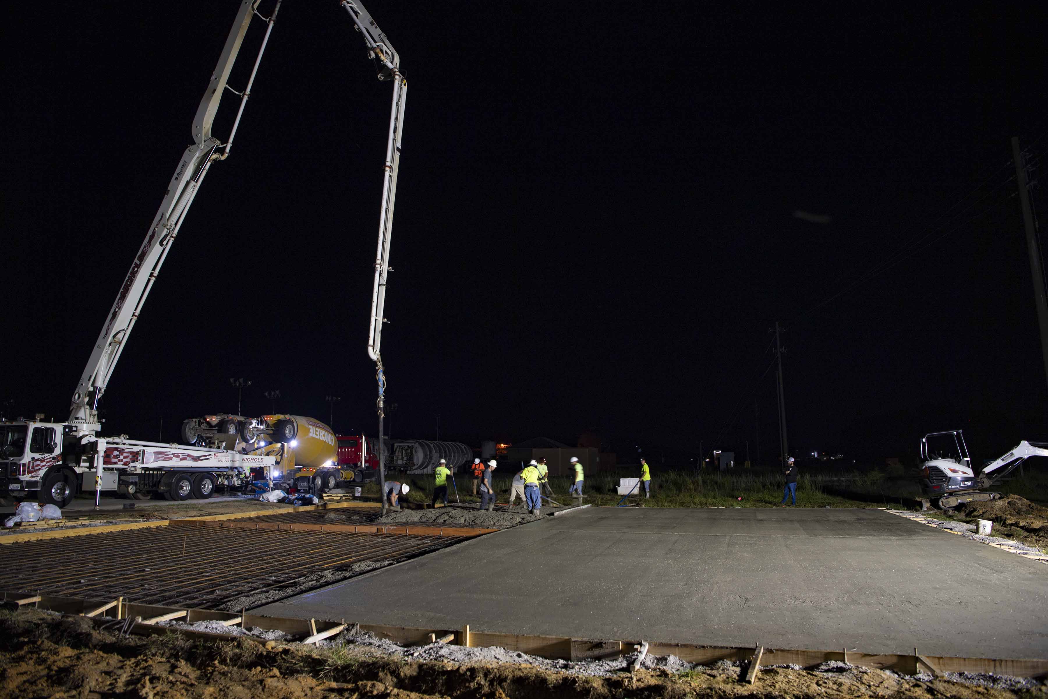 The ground is being prep for new test area at Stennis Space Center.