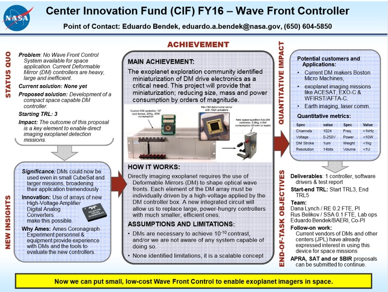 CIF FY 16 - Wave Front Controller poster