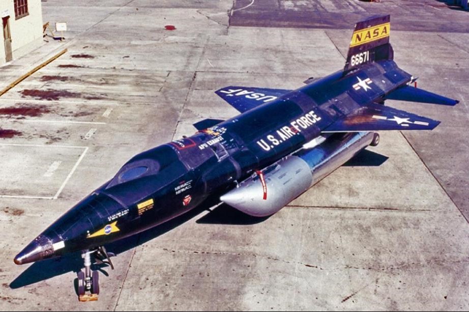 Rollout of X-15A-2 in 1964, repaired and modified following a landing mishap.