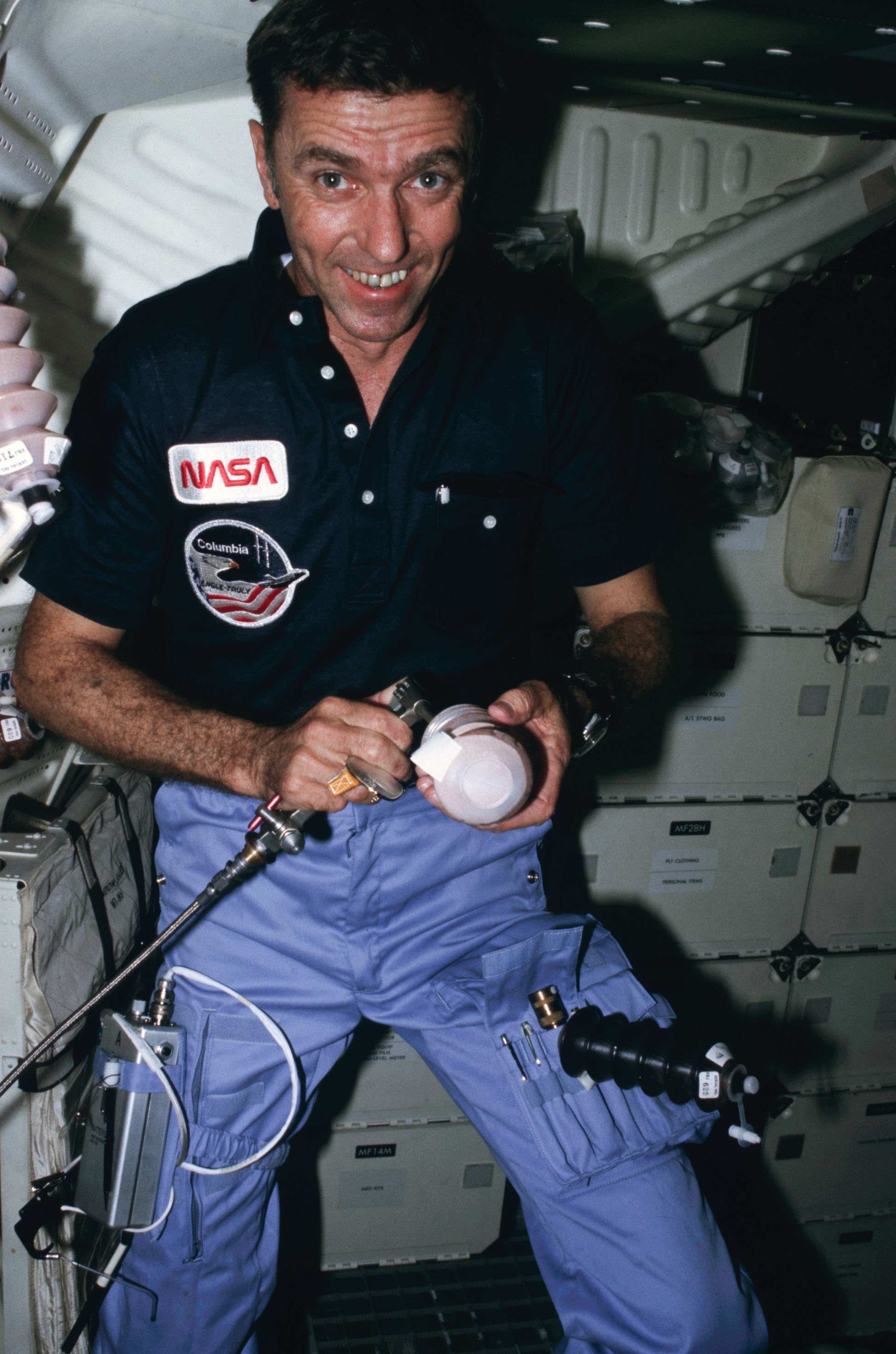 Engle during Columbia’s STS-2 mission in November 198