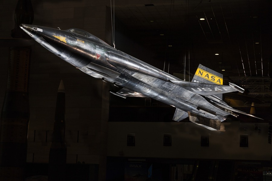 The X-15-1 as it looked in the Milestones of Flight exhibit at the Smithsonian Institute’s National Air and Space Museum in Washington, D.C