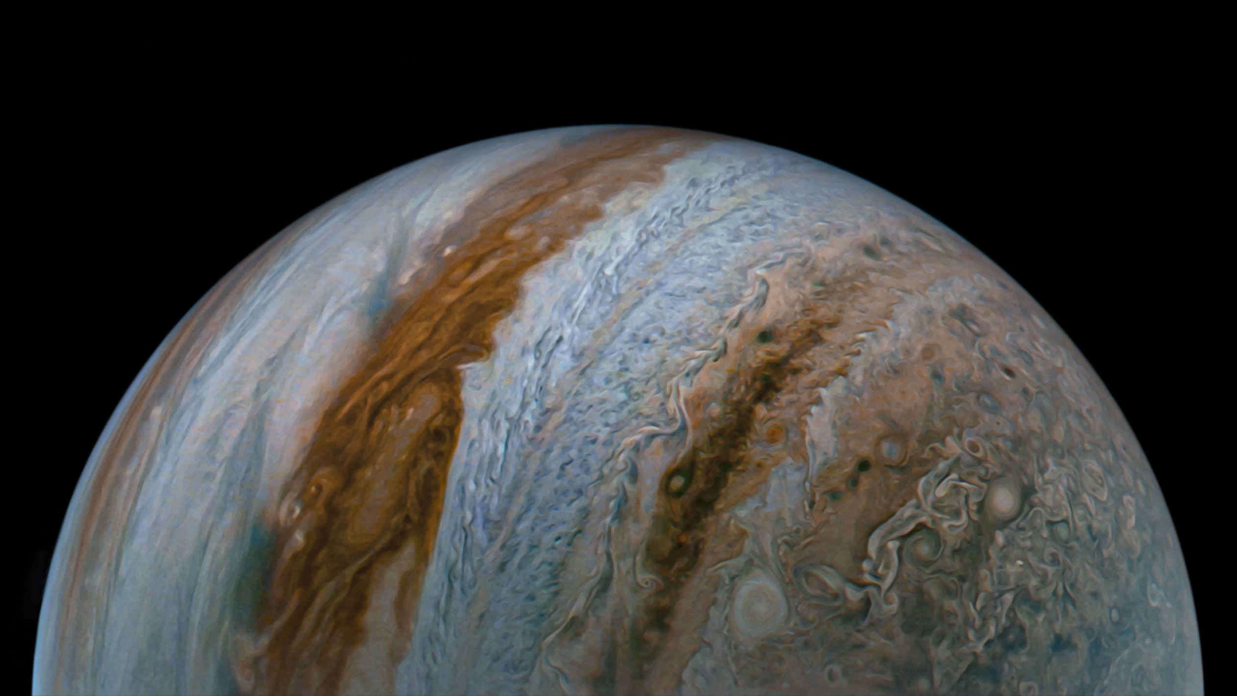 NASA’s Juno Finds Jupiter’s Winds Penetrate in Cylindrical Layers