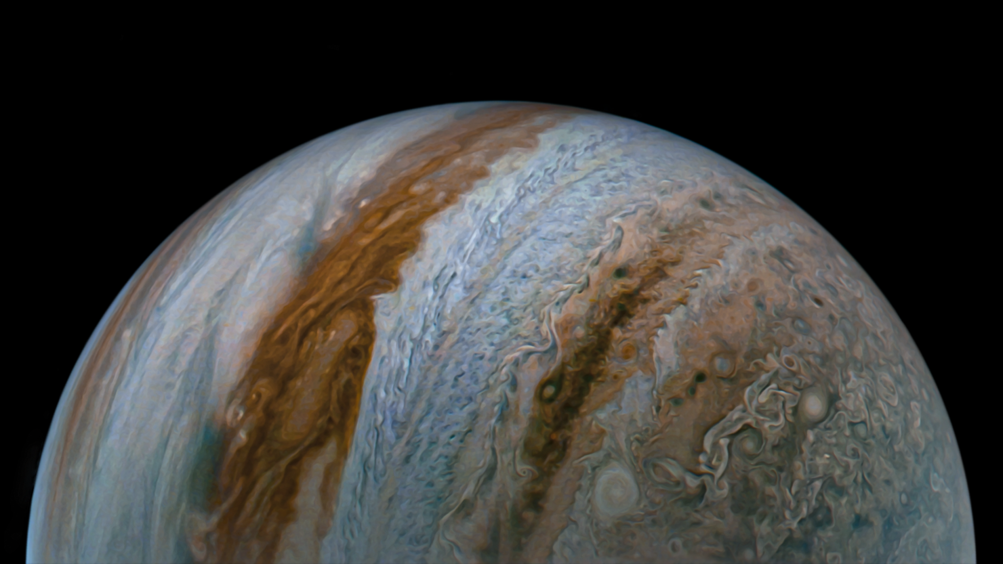 NASA’s Juno captured this view of Jupiter