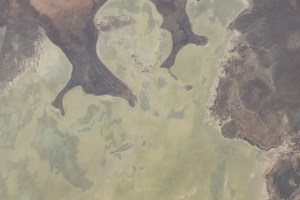 iss070e015611 (Nov. 2, 2023) -- Etosha National Park is a mix of desert and savannahs in northwestern Namibia. The Etosha Pan, pictured here, dominates the park. Originally a lake but dried over time, it is the largest salt pan in Africa and a prominent visual marker as the International Space Station soars 260 miles above.
