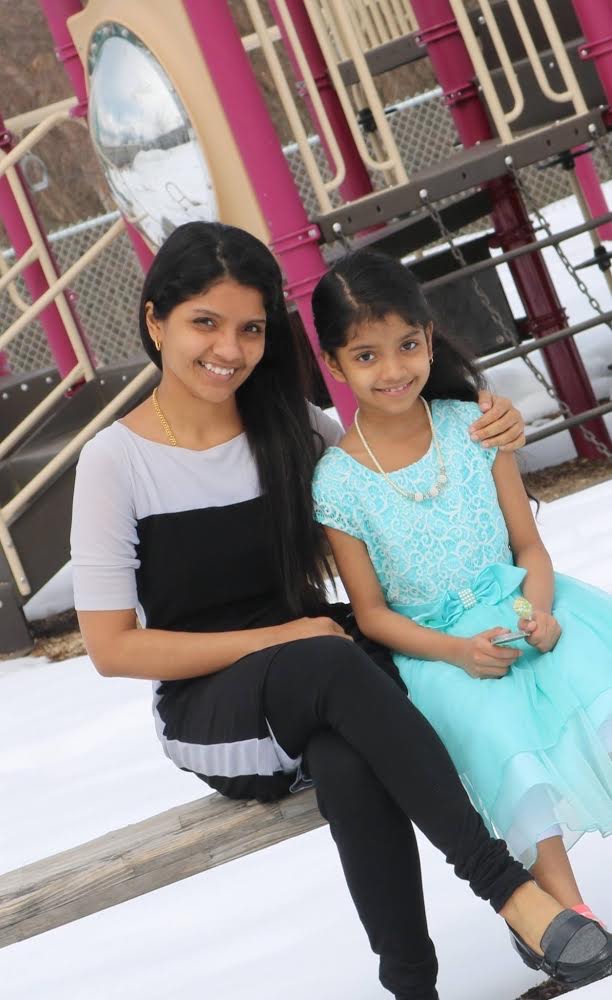 Bhavishyaa Vignesh and her mother Suchitra Srinivasan participated in the Space Apps COVID-19 Challenge from their home in Toronto.