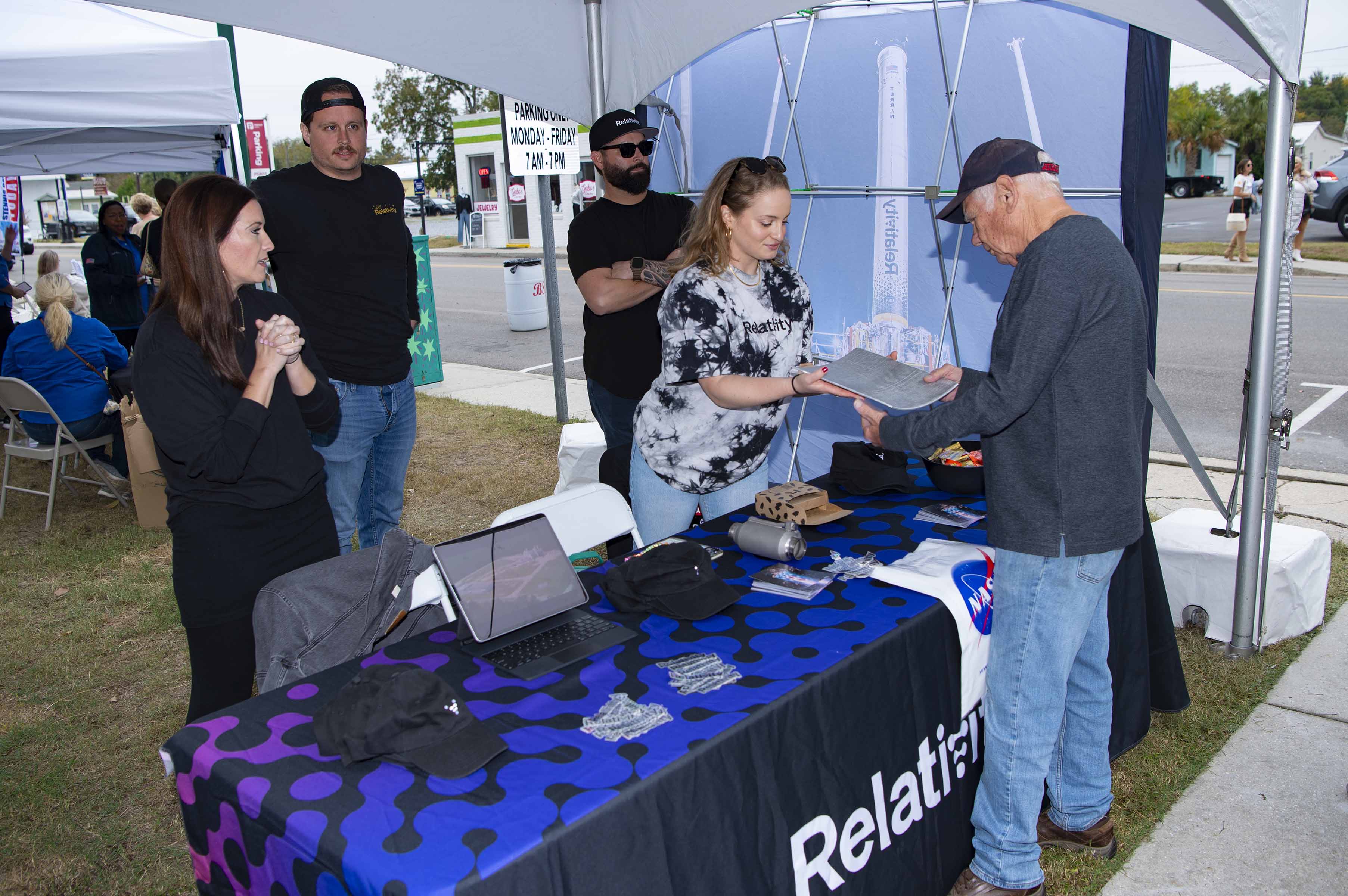 Relativity table at Stennis Day in the Bay