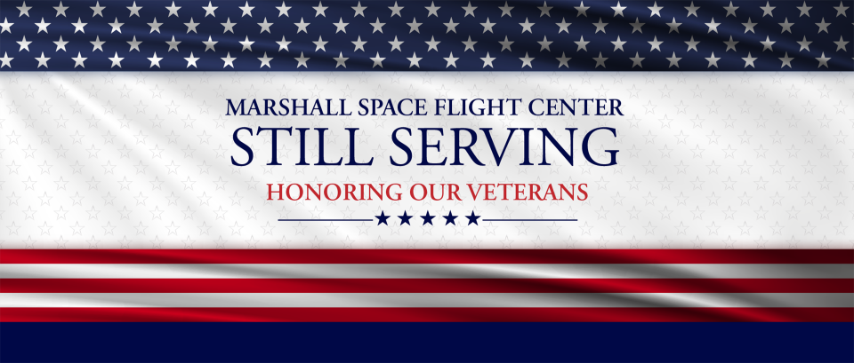 NASA Marshall Space Flight Center's Veterans Day graphic for 2023.