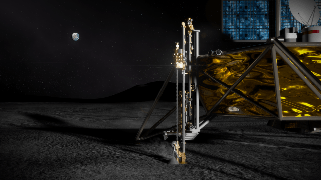 Artist concept of an In-situ Resource Utilization (ISRU) demonstration on the Moon. Many technologies in six priority areas encompassed by NASA’s Lunar Surface Innovation Initiative will need testing, such as advancing ISRU technologies that could lead to future production of fuel, water, or oxygen from local materials, expanding exploration capabilities.