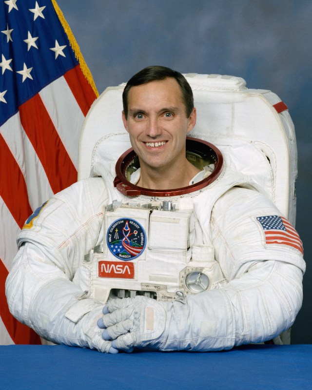 Potrait of astronaut Carl Walz, mission specialist.