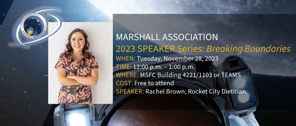 Rachel Brown, registered dietitian and certified diabetes care and education specialist, will be the guest speaker for the Marshall Association Speaker Series on Nov. 28.