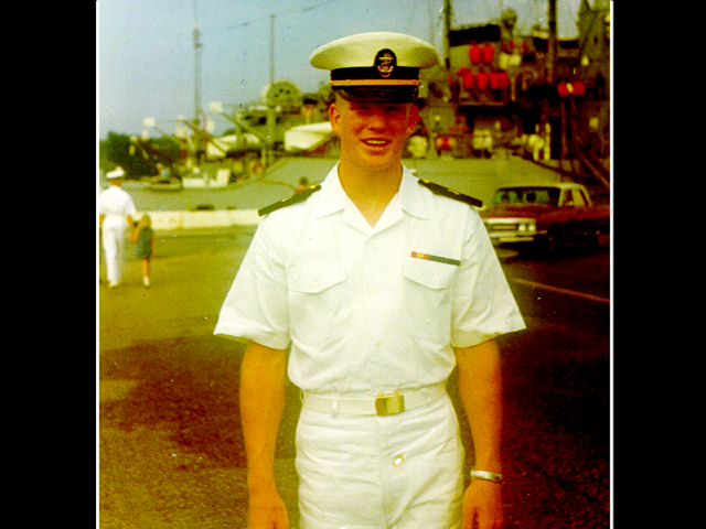 Bill Shepherd, at the end of “plebe summer” 1967, prior to starting his education at Annapolis.