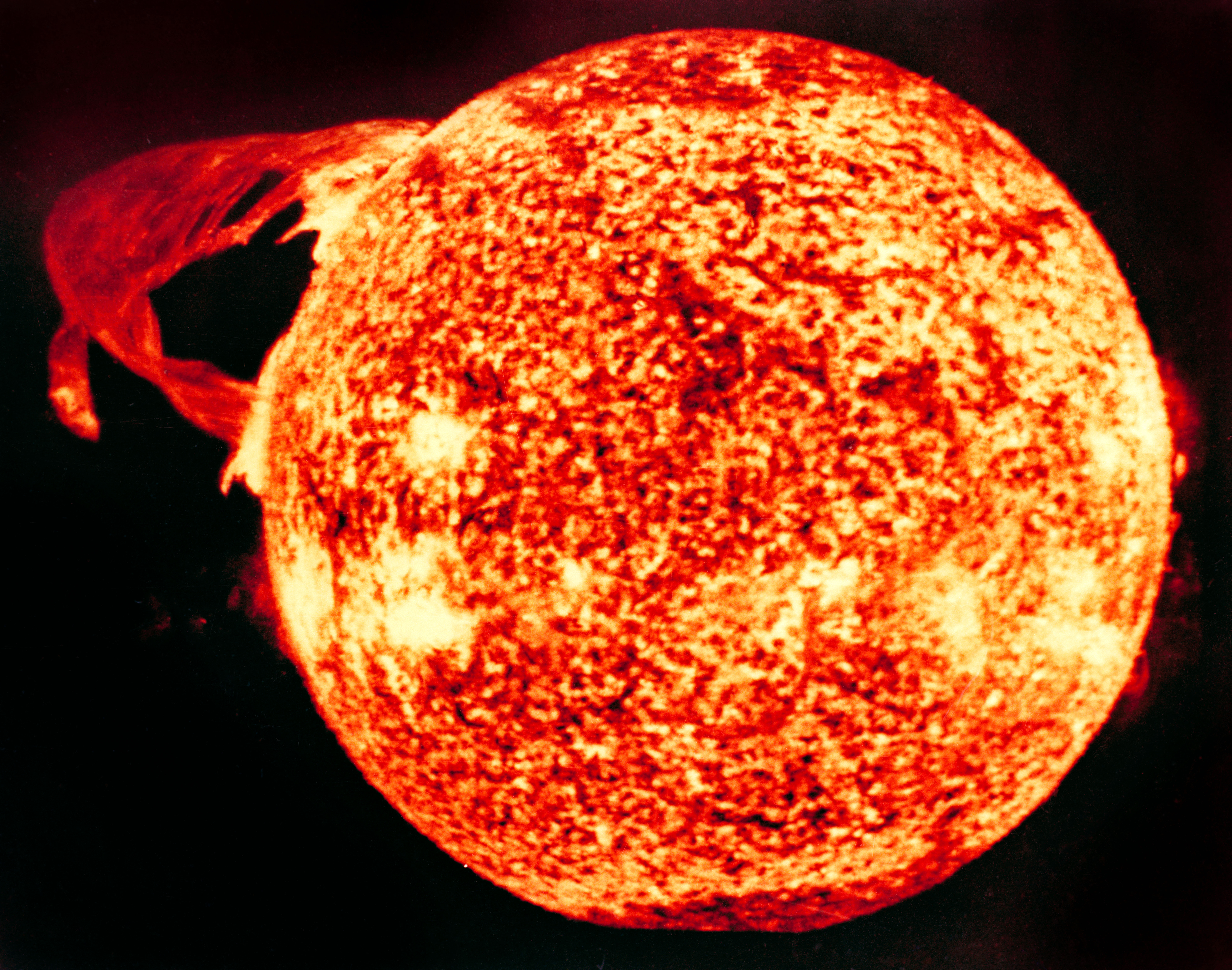 Image of a massive solar flare taken by one of the Apollo Telescope Mount instruments