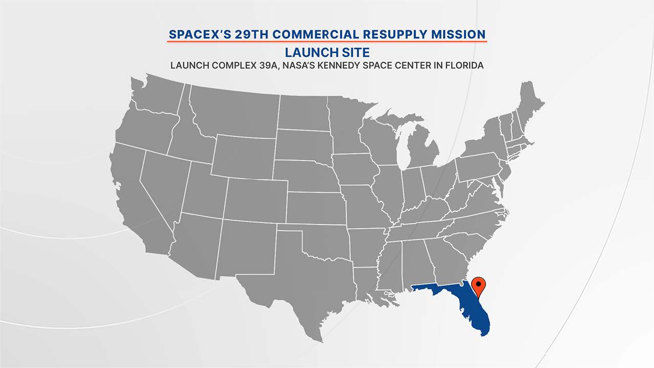 SpaceX's 29th Commercial Resupply Mission Launch Site. Launch complex 39A, NASA's Kennedy Space Center in Florida.