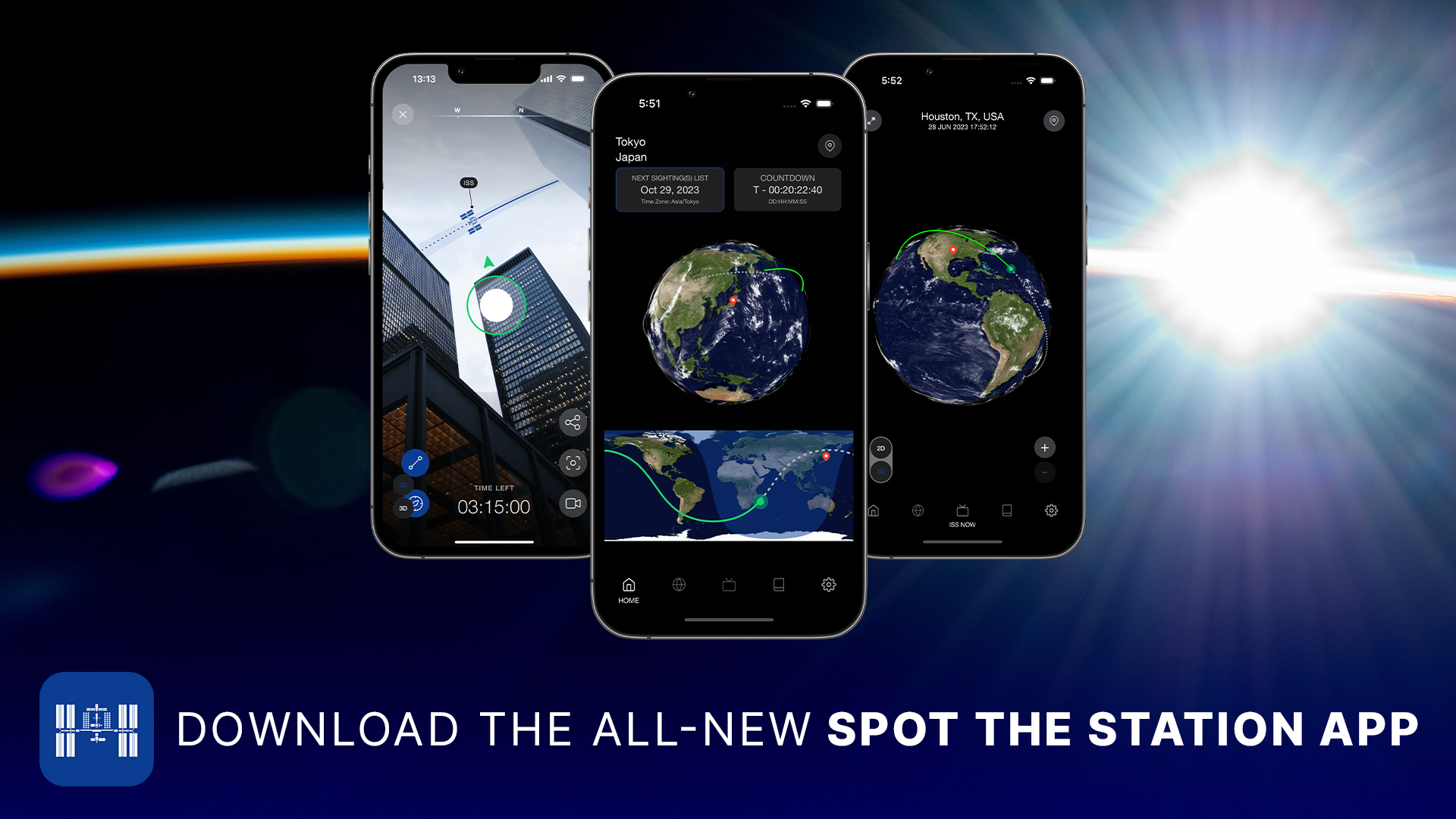 An augmented reality interface makes it easier for users to locate the station and provides options for capturing and sharing pictures and videos of their sightings in real-time. The app’s built-in compass will show you where the space station is – even if you’re on the other side of the globe.
