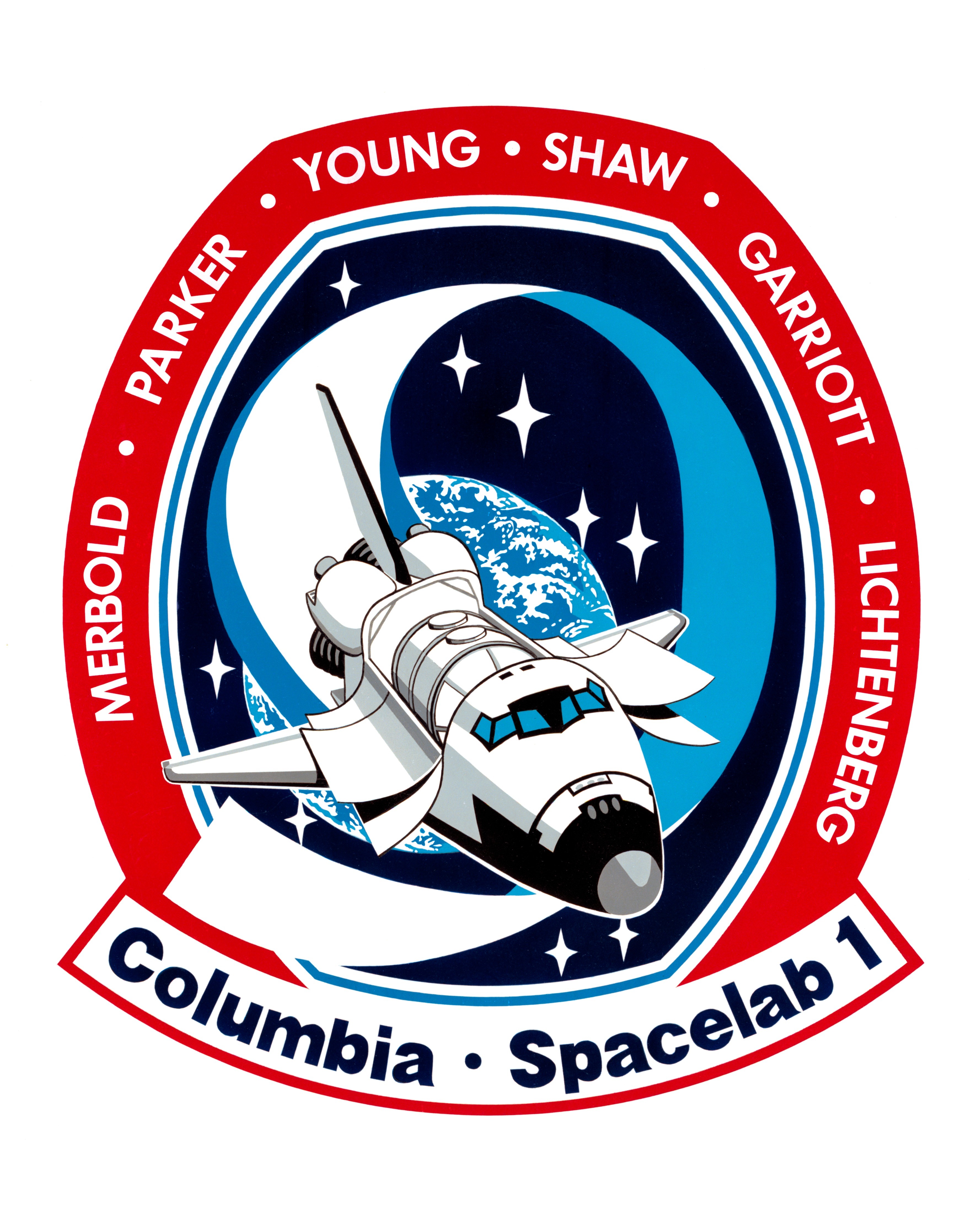 The STS-9 crew patch