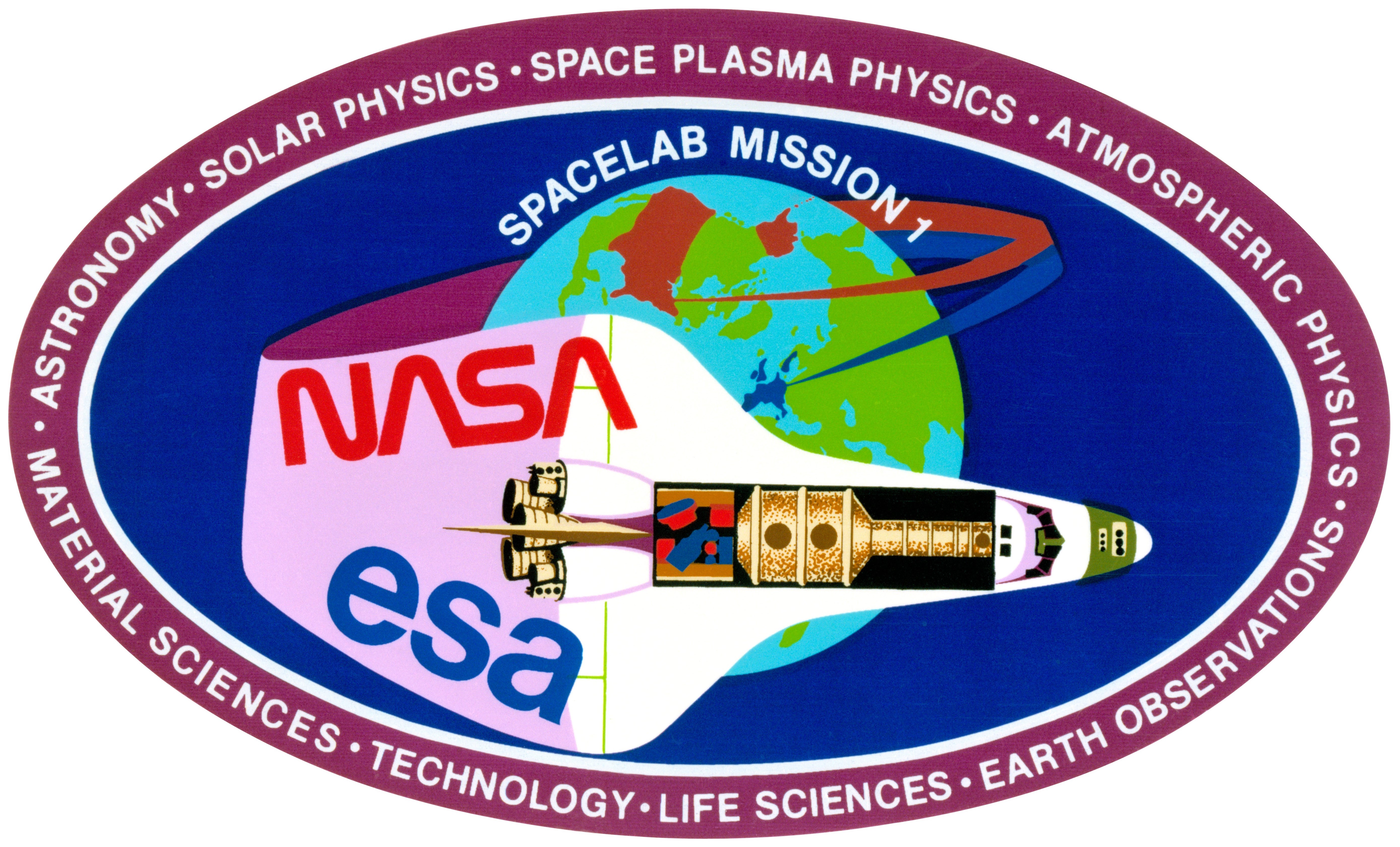 The payload patch for Spacelab 1