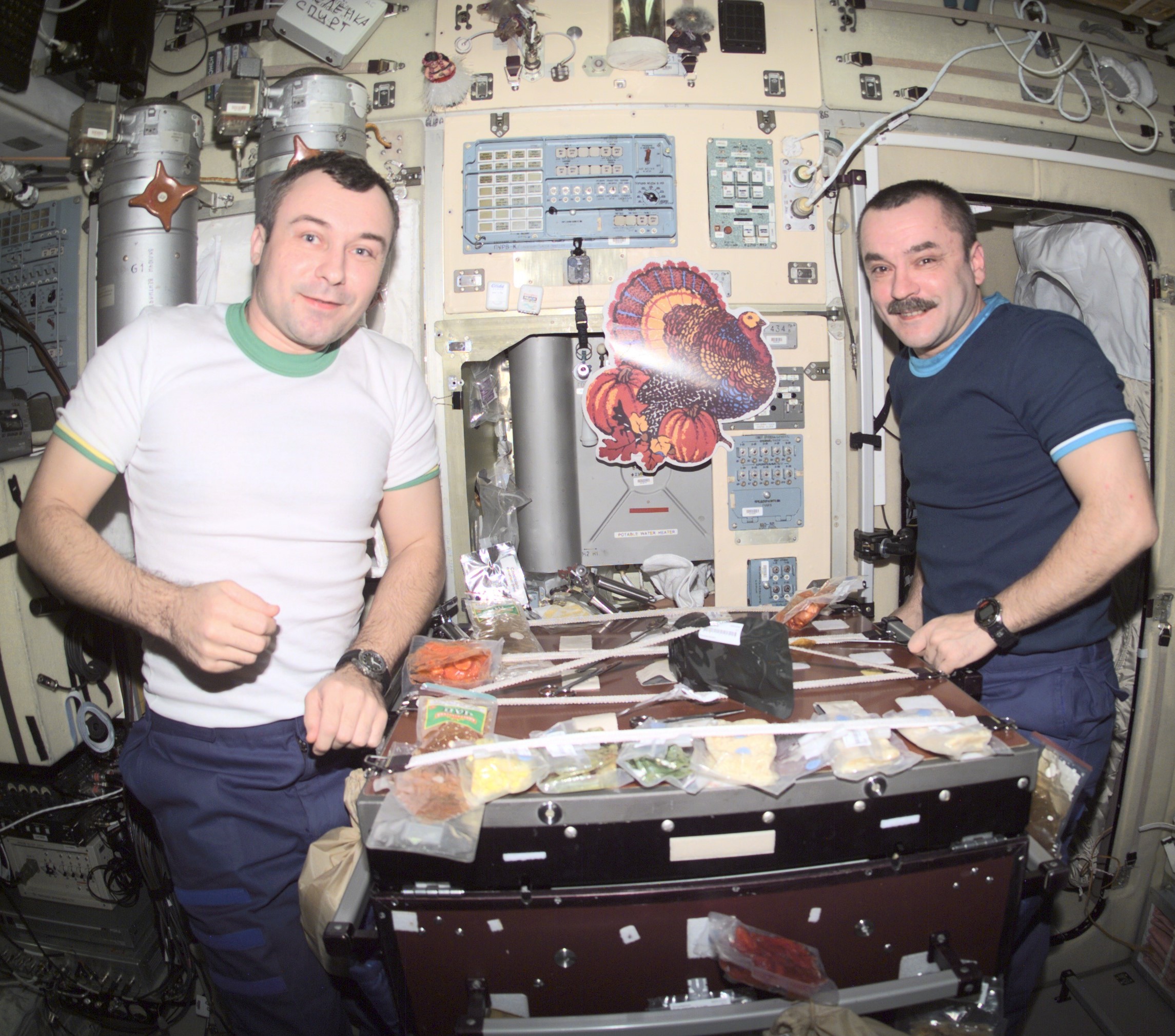 Dezhurov and Mikhail V. Tyurin of Roscosmos