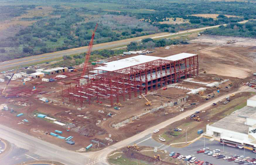 Aerial view of the Space Station Processing Facility