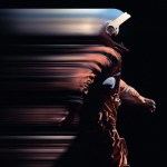 Stylized poster for NASA's Artemis II mission