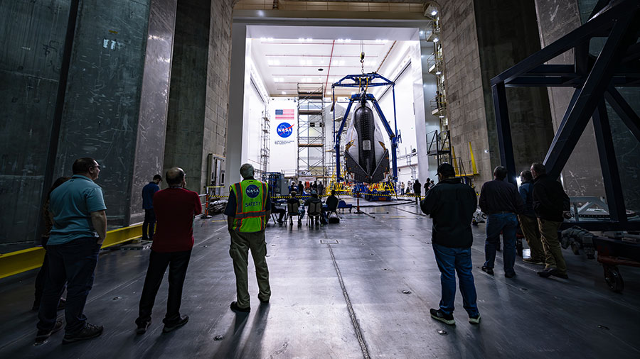 NASA and Sierra Space are making progress on the first flight of the companyâs Dream Chaser spacecraft to the International Space Station. The uncrewed cargo spaceplane is planned to launch its demonstration mission in 2024 to the orbital complex as part of NASAâs commercial resupply services. Credit: Sierra Space/Shay Saldana