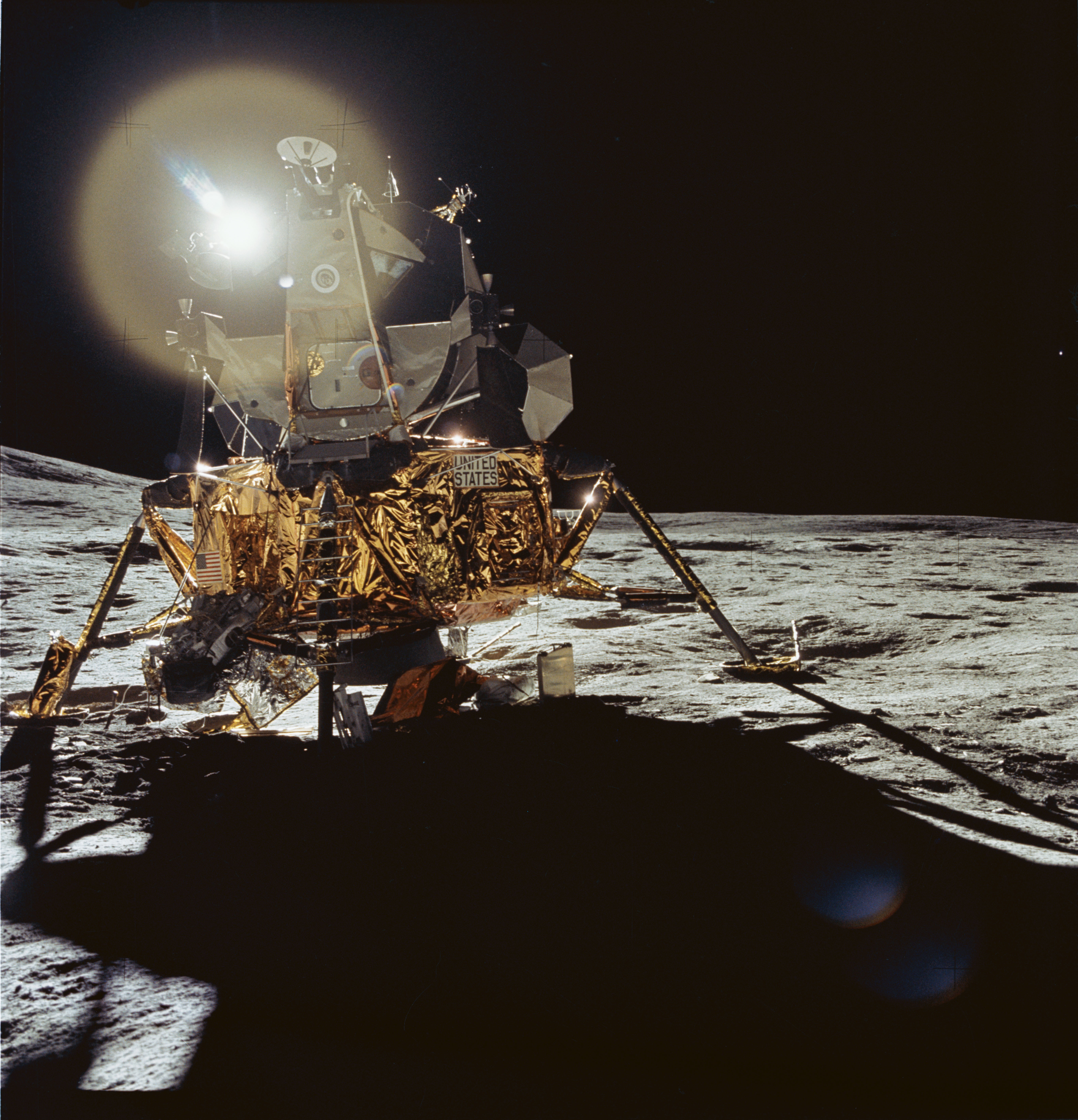 Apollo 14 Lunar Module Kitty Hawk on the surface of the Moon