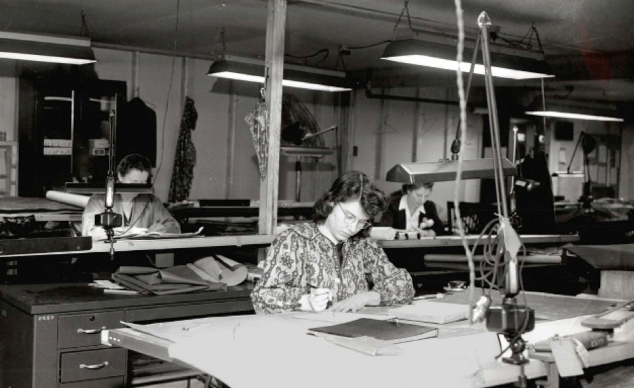 Women working at desks