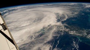Hurricane Idalia is pictured in the Gulf of Mexico as the International Space Station orbited 261 miles above.