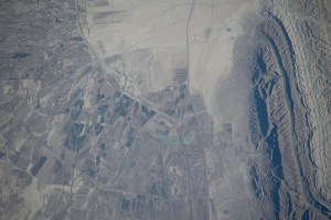 The Balkan region of western Turkmenistan, know for its significant hydrocarbon reserves, is pictured from the International Space Station as it orbited 260 miles above the central Asian nation.