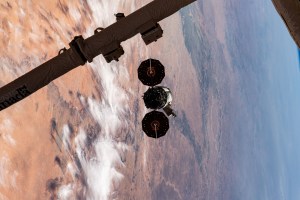 Northrop Grumman's Cygnus space freighter is pictured departing the International Space Station after it was released from the grip of the Canadarm2 robotic arm. The orbital complex was soaring 258 miles above the African nation of Mauritania at the time of this photograph.