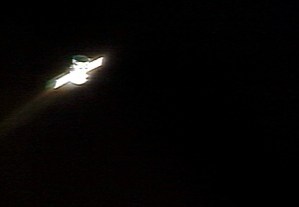 This video grab shows the Progress instrumentation and propulsion section of the Pirs Docking Compartment. The section was jettisoned, leaving the Pirs attached to the Zvezda Service Module of the International Space Station (ISS), where it will serve as a docking port for future Russian vehicles arriving at the ISS and as an airlock to accommodate space walks out of the Station's Russian segment.