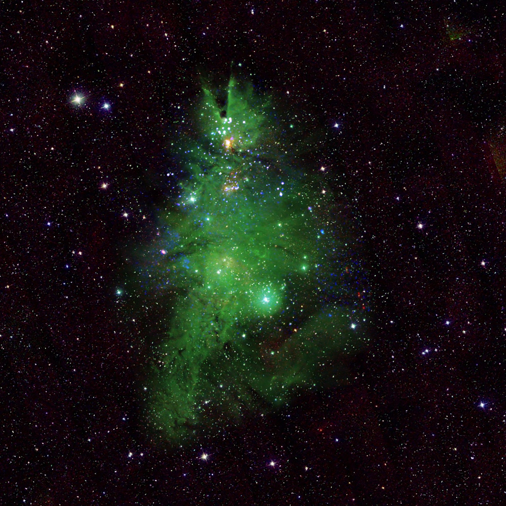 Снимки скопления NGC 2264 от NASA