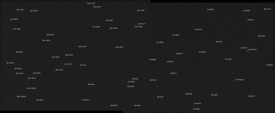 Psyche’s “first light” images make up this annotated mosaic showing a starfield in the constellation Pisces.
